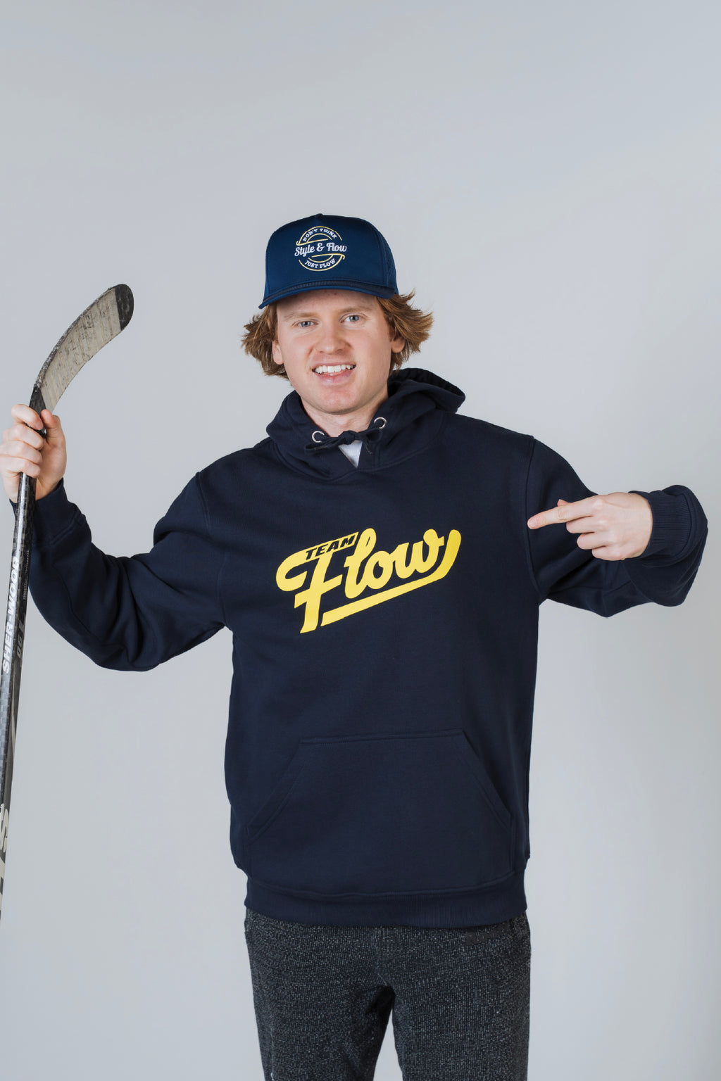Navy Team Flow Hoodie (ADULT)